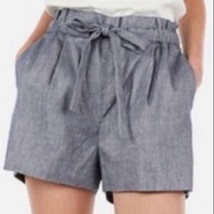 Express tie waist linen shorts, Size M